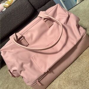 BEIS Atlas Pink convertible weekender Bag